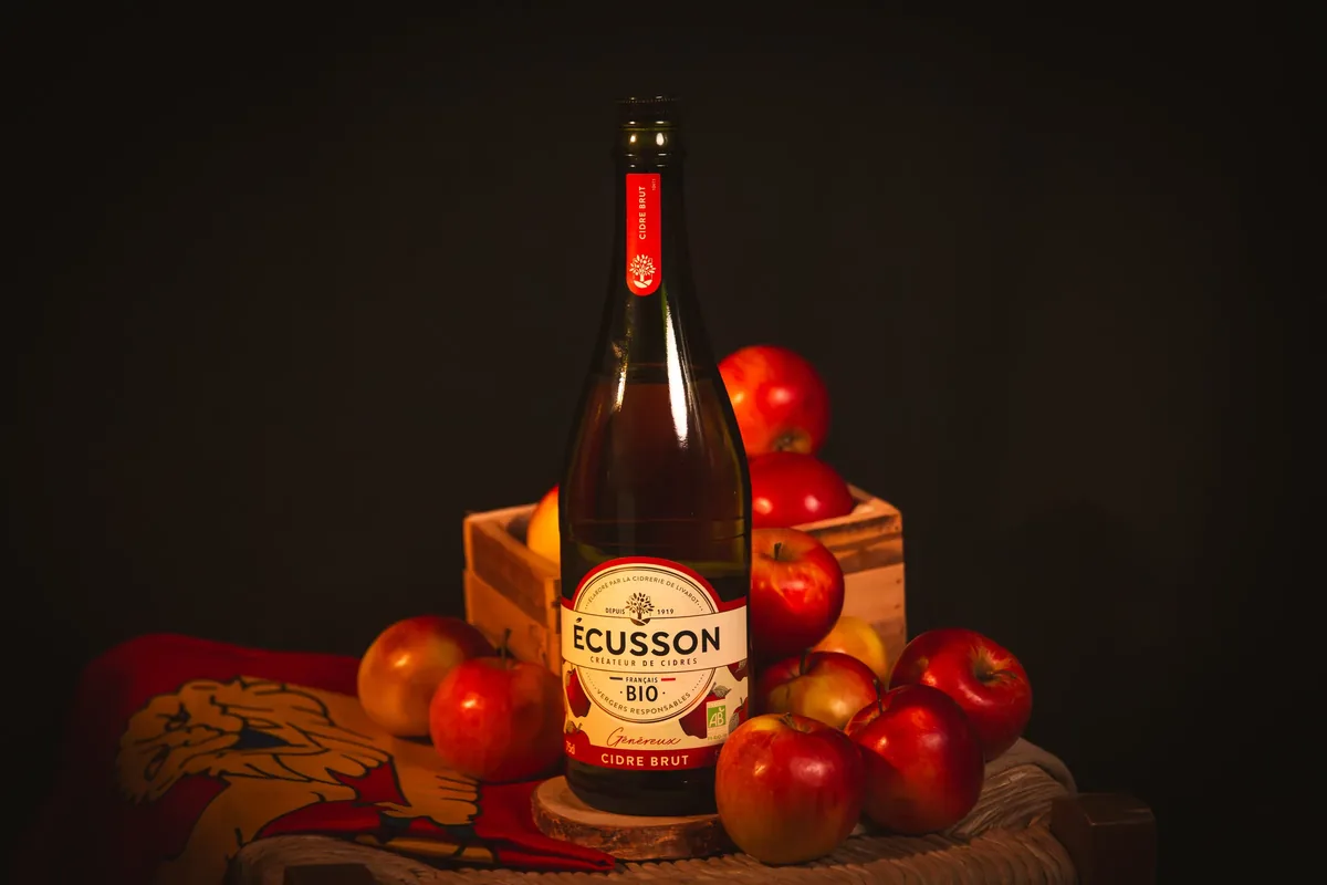 Packshot Écusson Cidre Bio - Vue d'ensemble